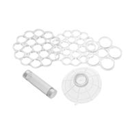 PLAFOPE Support de Tige pour Arrangeur de Fleurs, Planche à Arrangements Floraux Ronde en Plastique, Multi-trous Rotative, Angles Réglables, pour Décoration de Table la Maison