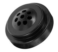 PLAFOPE Support Drapeau 8 Trous Extérieur Portable en Plastique Noir, Pied Porte Fanion Rond Simple pour Bureau et Affichage en Fenêtre