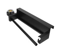 PLAFOPE Support Porte Sac Épicerie Inox Noir Distributeur Mural pour Sacs à Rouleau Organiseur Suspendu pour à et Légumes Support Multifonction Compact pour Cuisine et