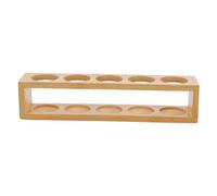 PLAFOPE Support pour Bouteilles D'huile Essentielle en Bambou 5 Trous, Surface Lisse Confortable et Design Décoratif pour Rangement Pratique