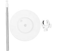 PLAFOPE Support pour Sèche-cheveux en Plastique Blanc Acier Inoxydable pour Sèche-cheveux Pied sans Utilisation des Mains Support Robuste à Domicile Animaux