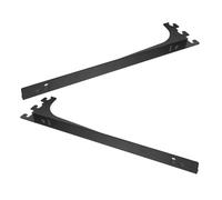 PLAFOPE Supports Étagères Industriels en Fer Noir, Lot de 2 Pièces, Réglables et Faciles à Installer pour Rayonnages en Magasin de Vêtements ou Centres Commerciaux
