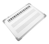 PLAFOPE Tableau Blanc Pédagogique Effaçable Lignes de Portée Musicale, Double Face, 30 X 40 CM, Outil d'Apprentissage Musical pour Classe et Formation