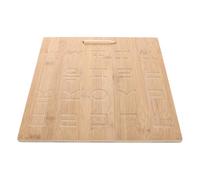 PLAFOPE Tableau de Traçage en Bambou Réutilisable Double Face pour Écriture Garçon et Filles, Outil de Pratique d'Écriture Rainuré, Jeu Éducatif Développement Motricité Fine, Support