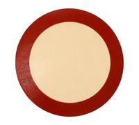 PLAFOPE Tapis de Cuisson en Silicone Réutilisable et Flexible pour Air Fryer et Four Micro-ondes, Tapis Rond Antiadhésif de 9 Pouces Vacances