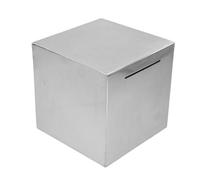 PLAFOPE Tirelire Acier Résistant Coffre-fort Compact pour Adultes Boîte à Économies Sécurisée Sans Ouverture pour Dépôt Espèces et Dons