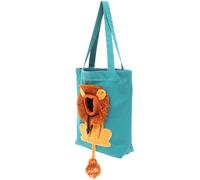 PLAFOPE Transport Respirant pour Chat et Petit Chien Bandoulière en Toile Grande Taille Bleu Lac Extérieur pour Animaux de Compagnie Adapté aux Balades et Voyages