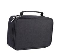 PLAFOPE Trousse à Crayons Emplacements Noir Capacité Élevée pour Dessin et Coloriage Pochette Art Portable pour Filles Garçons et Adultes