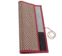 PLAFOPE Trousse à Rouler Bambou et Toile pour Pinceaux de Peinture Pochette Rangement Multifonction pour Stylos et Pinceaux Artistes Organisateur avec Protection des Pointes Capacité