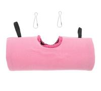 PLAFOPE Tunnel Cachette Confortable en Peluche Rose pour Petits Animaux pour Dormir et Se Cacher Cobayes et Hamsters pour Lit ou Voiture