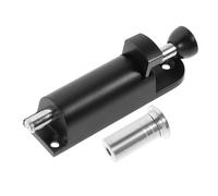 PLAFOPE Verrou à Ressort Petit Taille, Loquet Coulissant en Alliage de Zinc Noir, Targette de Porte Coulissante Ressort Épaissi pour Portes et Fenêtres, Quincaillerie de Portail