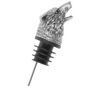 PLAFOPE Verseur Bec Animal Tête de Loup Acier Inoxydable Aérateur de Vin Pratique et Bouchon Anti-poussière pour Bouteilles de Vin et Liqueurs Adapté Aux Réunions et Cadeau Original