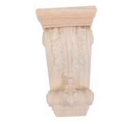 PLAFOPE Wood Corbel Small European Style Unpainted Solid Wood Carving Decorative Shelf Bracket Easy DIY Installation for Home Furniture