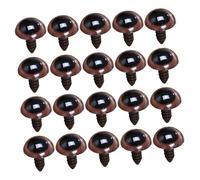 PLAFOPE Yeux De Sécurité en Plastique 28 Mm Marron pour Peluches Amigurumi 20 Pièces, Personnalisés pour Loisirs Créatifs Halloween Couture Et Fabrication Artisanale