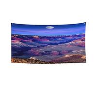 PLAGDECNA Bannière d'Halloween pour fête en plein air, cour, porche, toile de fond durable pour fêtes, jardin, bar, beauté Grand Canyon, grand drapeau en polyester résistant aux déchirures 180 x 90 cm