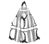 Plagdecna Cape longue à capuche unisexe pour adultes, nouvel amour gymnastique, costume d'Halloween, cape poncho pour homme et femme, déguisement adulte pour Halloween, vampire de sorcière, cosplay et
