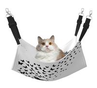 Plagdecna Hamac pour chats et petits chiens, lit à suspendre en velours avec sangles réglables, lit papillon pour animal de compagnie, chaise longue douce double couche pour maison/voyage