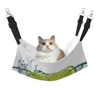 Plagdecna Hamac pour chats et petits chiens, lit à suspendre en velours avec sangles réglables, lit pour animaux de compagnie, lit doux à double couche pour maison/voyage
