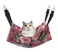 Plagdecna Hamac pour chats et petits chiens, lit à suspendre en velours avec sangles réglables, lit pour animaux de compagnie, lit pour animaux de compagnie, lit double couche doux pour maison/voyage