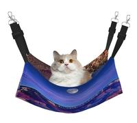 Plagdecna Hamac pour chats et petits chiens, lit à suspendre en velours avec sangles réglables, lit pour animal domestique Grand Canyon, chaise longue douce double couche pour maison/voyage