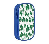 Plagdecna Trousse à crayons double couche pour filles et garçons, boîte à crayons Happy Holidays de grande capacité, organiseur de fournitures scolaires, sac de papeterie en tissu Oxford durable avec