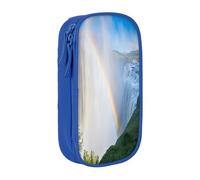 Plagdecna Trousse à crayons double couche pour filles et garçons, boîte à crayons Niagara Falls, grande capacité, organiseur de fournitures scolaires, sac de papeterie en tissu Oxford durable avec