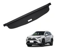 Plage Arrière Parcelle Étagère Rétractable Voiture Compatible avec Toyota RAV4 XA50 2019-2022 Housse Colis Cargo Coque Couvre-Bagage Cache-Bagages Couverture De Cargaison De Coffre Noir