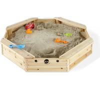 Bac à Sable Treasure Beach en Bois FSC - PLUM - Avec 4 Bancs - Garçon et Fille - A partir de 18 mois