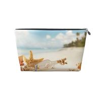 Plage Bord de Mer, Trousse de Toilette Trousse de Maquillage Sac à cosmétiques Trousse de Toilette de Voyage Portable