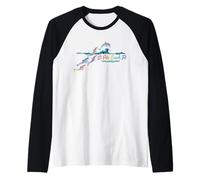 Plage colorée de St. Pete Beach en Floride pour Les Amoureux des Dauphins Manche Raglan