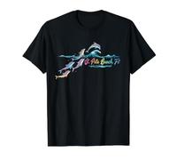 Plage colorée de St. Pete Beach en Floride pour Les Amoureux des Dauphins T-Shirt Graphique avec Valeur