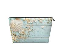 Plage Coquillage Mer Collection Vintage, Trousse de Toilette Trousse de Maquillage Sac à cosmétiques Trousse de Toilette de Voyage Portable