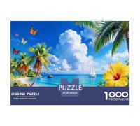 Plage de Coconut Grove Puzzle 1000 Pièces Adultes intéressant Puzzles 1000 Pièce Jeu De Team Building Cadeau 38x26cm/1000pcs