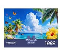 Plage de Coconut Grove Puzzle 1000 Pièces Adultes intéressant Puzzles 1000 Pièce Peinture Art Cadeau 52x38cm/1000pcs