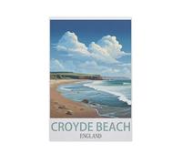 Plage de Croyde, Angleterre,Puzzle 1000 Pièces, Puzzles en Papier, Jouets Éducatifs pour Enfants Adultes Cadeau d'anniversaire(38x26cm)-AN67