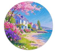 Plage de mer Puzzle 1000 Pièces Educa Jouet en Bois Jeu D'Intelligence Décoration Intérieure Paysage Jeu Éducatif Challenge Toy Adultes Et Enfants À Partir De 14 Ans 1000pcs (67.5x67.5cm)