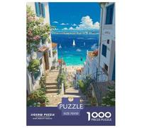 Plage de mer Ville Puzzle 1000 Pièces Educa Jouet Divertissement Créatif Décoration Intérieure intéressant Jeu Éduchatif Challenge Toy Adultes & Enfants des 14 Ans 70x50cm/1000pcs