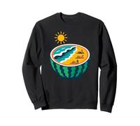 Plage de pastèques Tropicales, Vacances d'amour Sweatshirt
