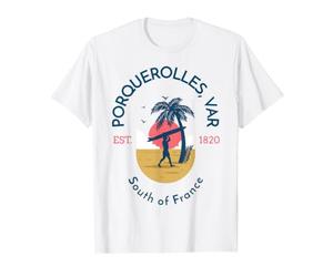 Plage de Porquerolles Var dans Le sud de la France T-Shirt Graphique avec Valeur