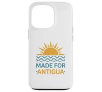 Plage décontractée des Caraïbes Antigua, Voile et Voyage Coque pour iPhone 13 Pro