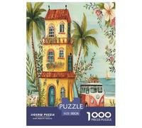 Plage d'été Puzzle 1000 Pièces Educa Jouet Divertissement Créatif De l'art De La Décoration intéressant Jeu Éduchatif Challenge Toy pour Adultes Et Enfants À Partir De 12 Ans 38x26cm/1000pcs