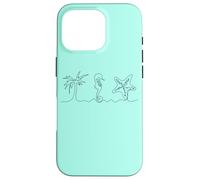 Plage Esthétique Hippocampe étoile de mer Palmier Été Y2K années 2000 Coque pour iPhone 16 Pro