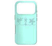 Plage Esthétique Hippocampe étoile de mer Palmier Été Y2K années 2000 Coque pour iPhone 17 Pro