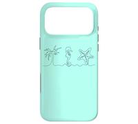 Plage Esthétique Hippocampe étoile de mer Palmier Été Y2K années 2000 Coque pour iPhone 17 Pro Max