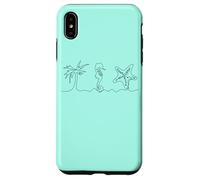 Plage Esthétique Hippocampe étoile de mer Palmier Été Y2K années 2000 Coque pour iPhone XS Max