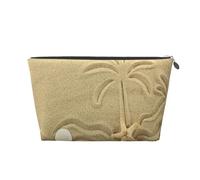 Plage et Palmiers, Trousse de Toilette Trousse de Maquillage Sac à cosmétiques Trousse de Toilette de Voyage Portable