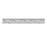 PLAGE Frise décorative adhésive, acanthe Motif en Imitation de moulure Baroque, 5 cm X 300 cm