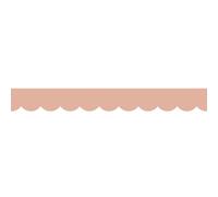 PLAGE Frise décorative adhésive, festonnée rose, feston, 9 cm X 300 cm