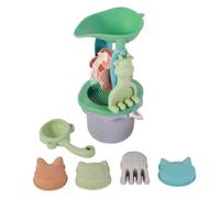 Plage jardin 8 pcs moulin paille de blé