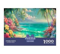 Plage Jigsaw Puzzle 1000 Pièce Adapter Les Adultes Ou Les Familles Ensemble VaChation Jeu De Puzzle Cadeaux pour Adultes 100% Carton Recyclé Décoration De Maison 52x38cm/1000pcs